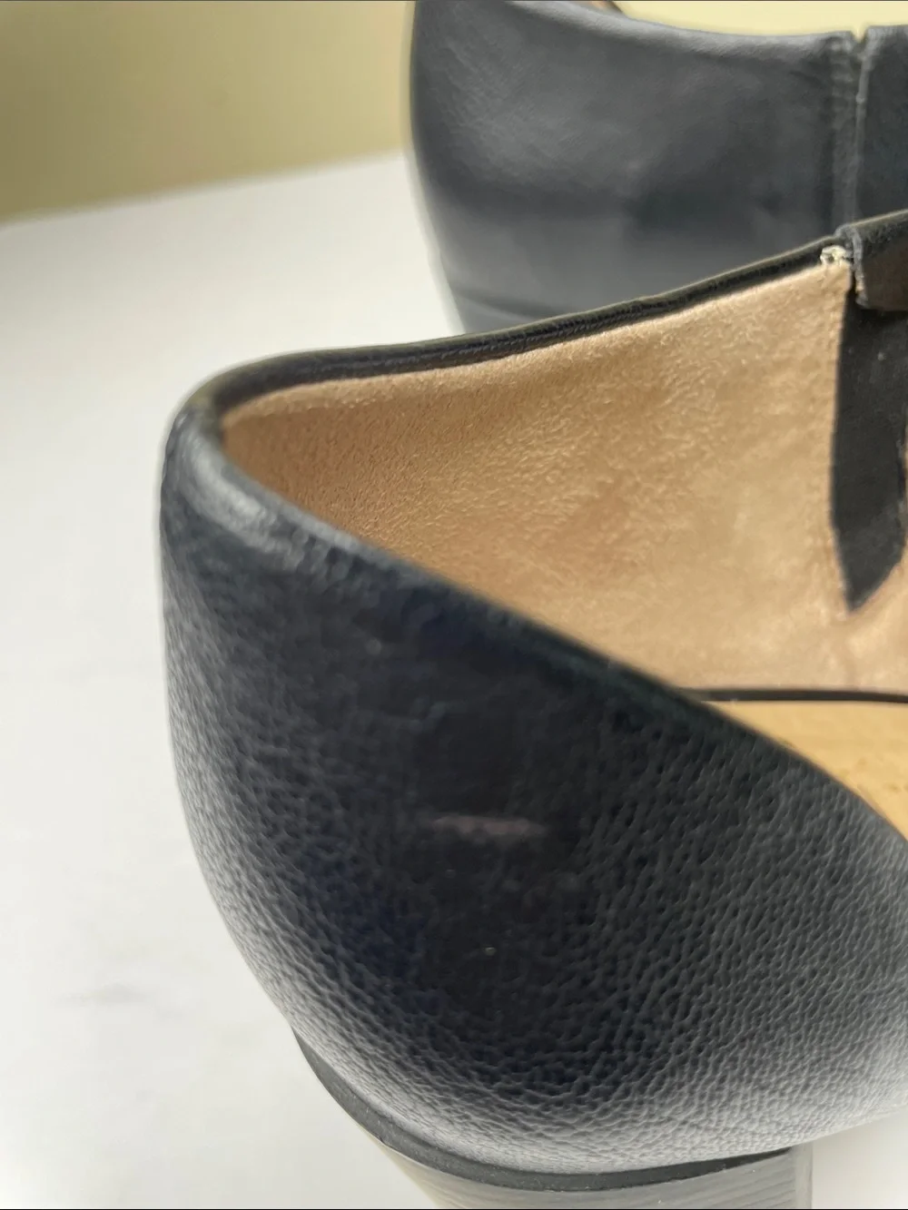 SOUL NATURALIZER Black Faux Leather CHLOE Block Heel Open Toe Sandal Bootie 6.5
